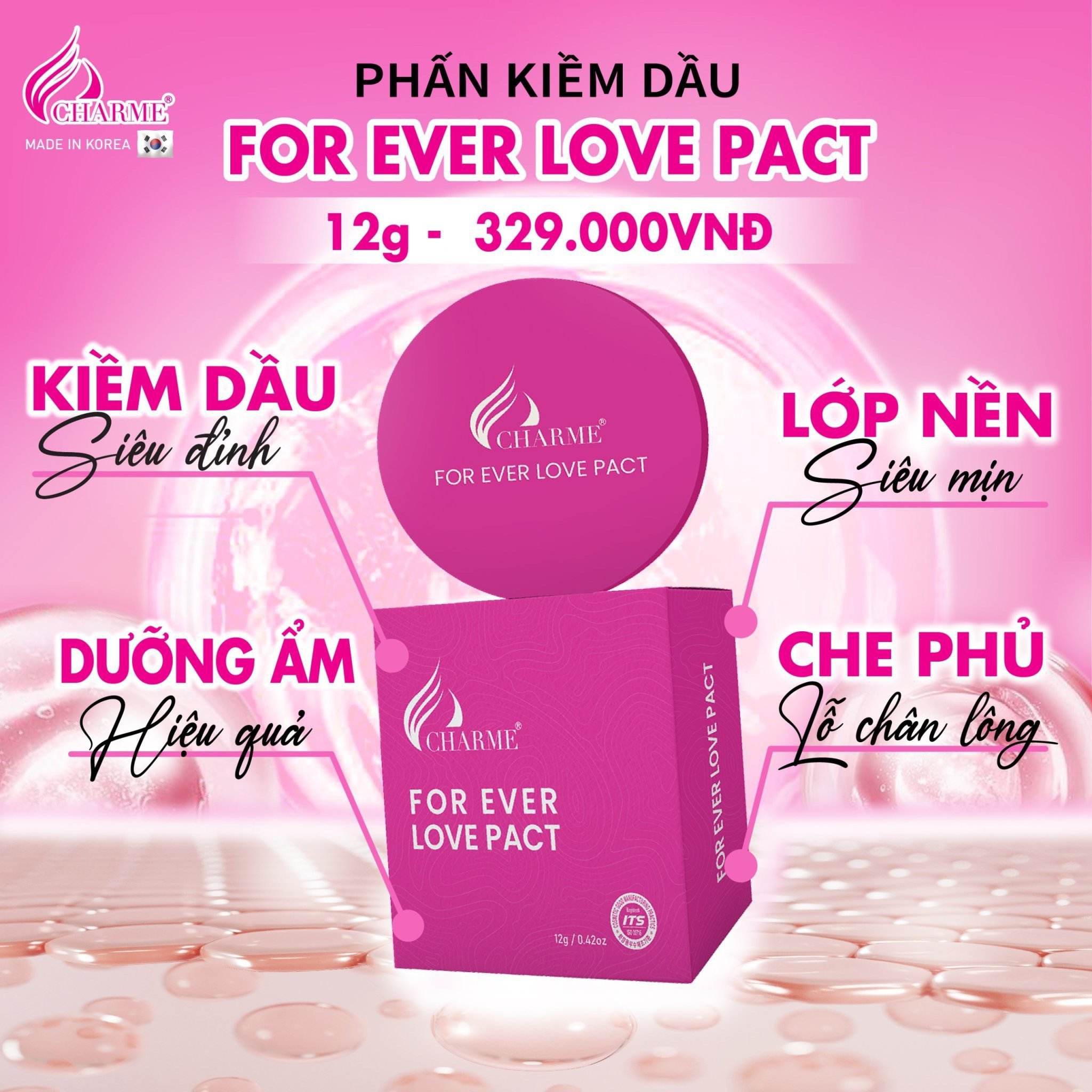 PHẤN KIỀM DẦU CHARME FOR EVER LOVE PACT
