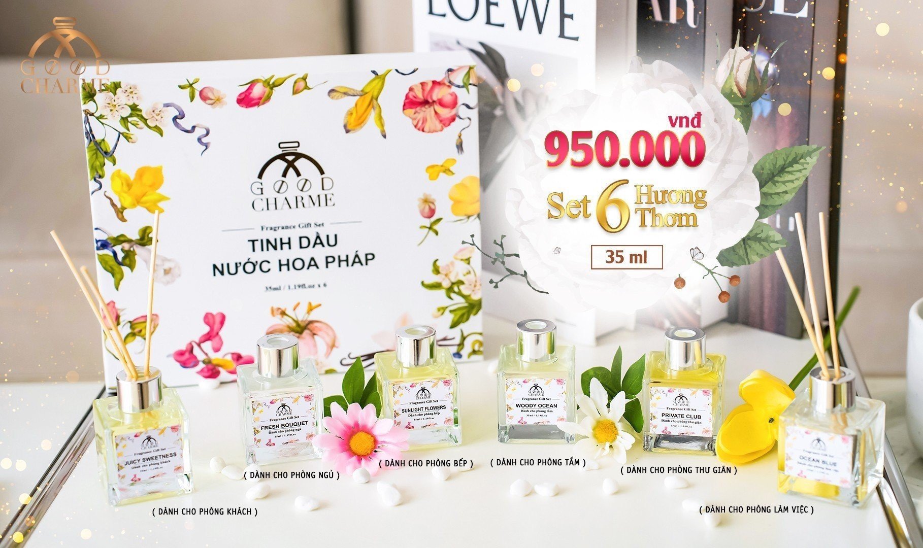 Tinh dầu nước hoa Pháp - Fragrance Gift Set