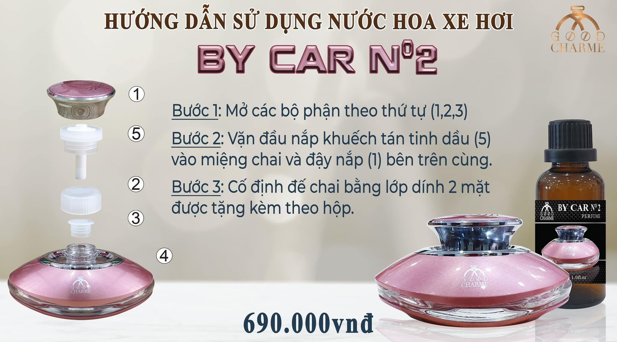 Nước hoa Oto nhà GoodCharme No2