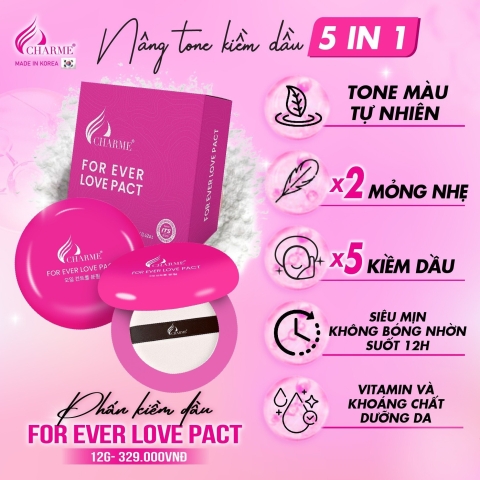 PHẤN KIỀM DẦU CHARME FOR EVER LOVE PACT 
