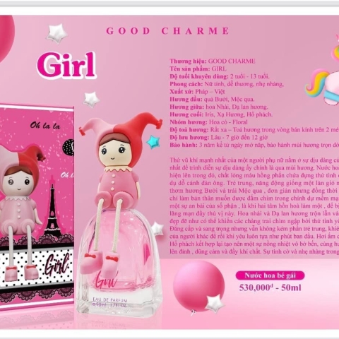 Nước hoa trẻ em Good Charme Girl