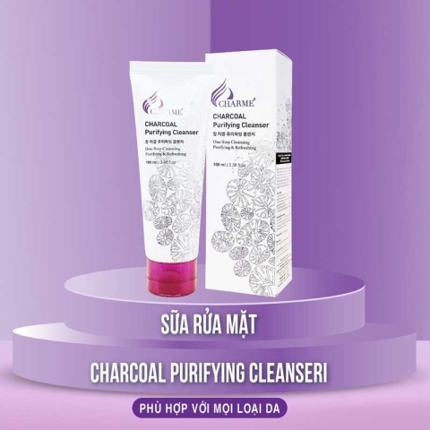 Sữa rửa mặt than hoạt tính Charme Charcoal