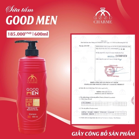 Sữa tắm gội 5 in 1 GOODMEN PROFESSIONALS dành cho NAM giới 